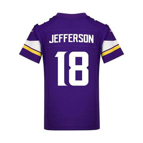 Nike Youth Minnesota Vikings Justin Jefferson #18 Game Jersey - White - L (Large)