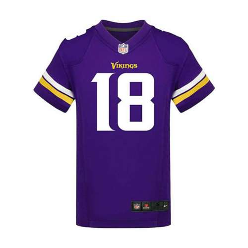 Justin Jefferson #18 Minnesota Vikings Stitched Home YOUTH Purple S-XL  Jersey,..