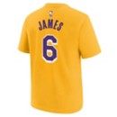 Nike Kids' Los Angeles Lakers Lebron James #6 Name & Number T-Shirt