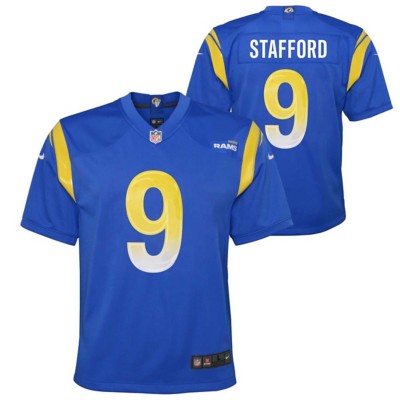 Nike Youth Los Angeles Rams Matthew Stafford #9 Alternate Game Jersey - White - M - M (Medium)