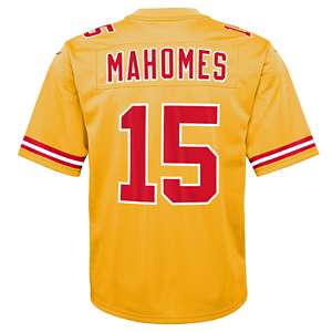 Nike Youth Kansas City Chiefs Patrick Mahomes #15 Atmosphere Grey