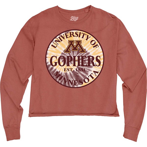 Blue 84 Women's Minnesota Golden Gophers Halogen Long Sleeve Crop Top product image