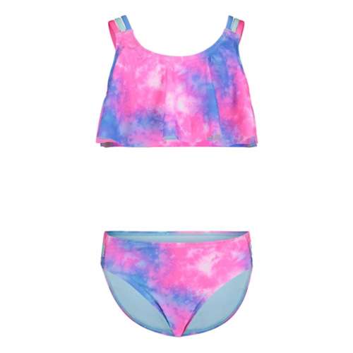 Girls' Under Armour Tie Dye Flutter Swim Bikini Set