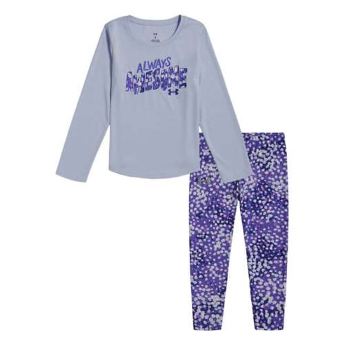 Girls' Under Armour Always Awesome Long Sleeve Shirt and Tights Set