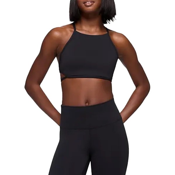 Women's prAna Luxara High Neck Sports Bra XSmall Black