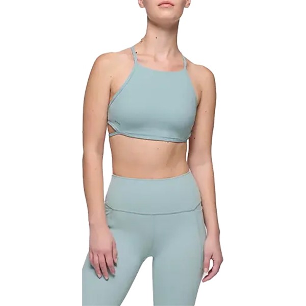 Women's prAna Luxara High Neck Sports Bra Medium Saltwater