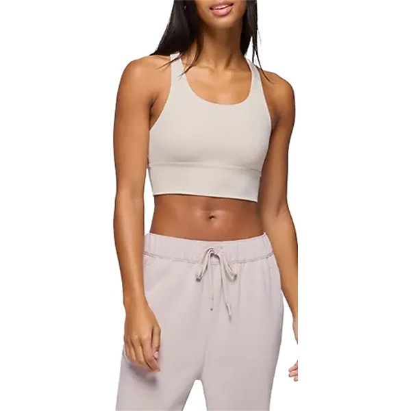 Women's prAna Luxara Rib Racerback Sports Bra XXSmall Almond