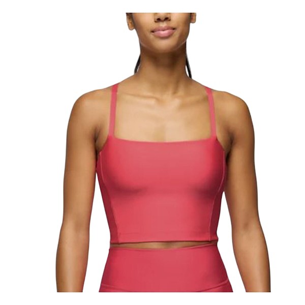 Women's prAna Sculpt Adjustable Cami Sports Bra XSmall Rose Fire