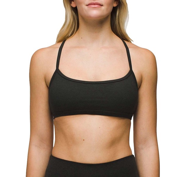 Women's prAna Heavana Every Minute Sports Bra Small Black Heather