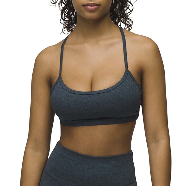 Women's prAna Heavana Every Minute Sports Bra Small Stormy Night Heather