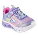 Toddler Girls' flex Skechers Flutter Heart Lights Hook N Loop Shoes
