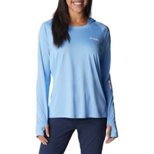 Columbia Women's Dallas Cowboys Tidal PFG Navy Long Sleeve T-Shirt