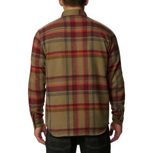 Men's Columbia Pitchstone Heavyweight Flannel Long Sleeve Button Up ...