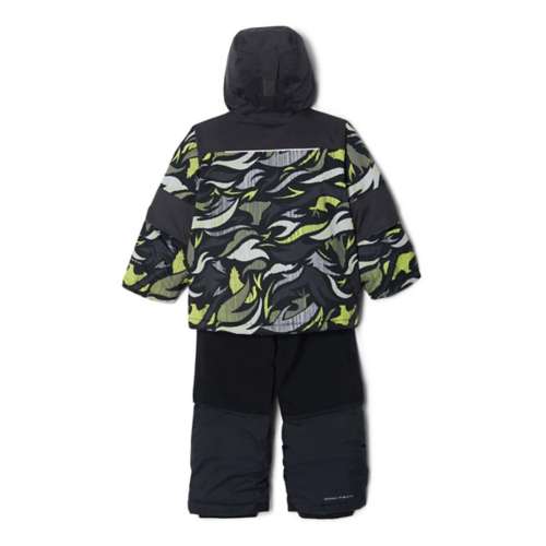 Toddler Columbia Mighty Mogul jacket Optiks Bib Set