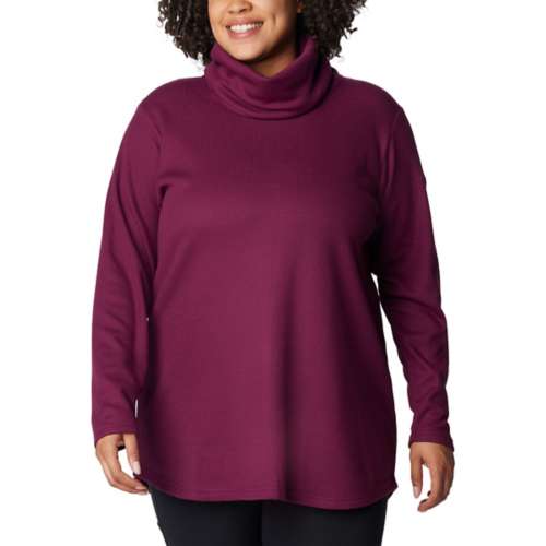 Women's Columbia Plus Size Holly Hideaway Cowl Neck Pullover Sweater