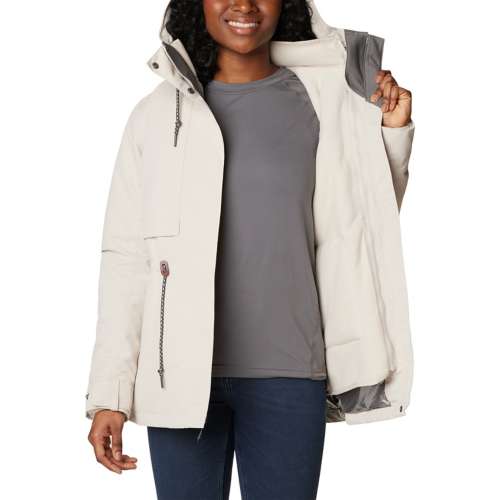 Women's Columbia Drop Ridge Interchange Waterproof Hooded 3-in-1 lace jacket