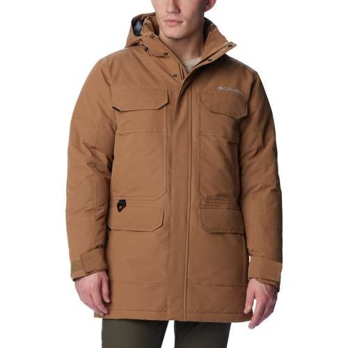 Men's Reflective Puffer Jacket with Detachable Hood