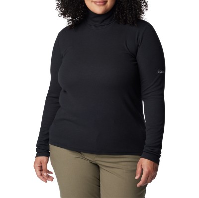 Women's Columbia Plus Size Boundless Trek Ribbed Long Sleeve Turtleneck Leone1947 shirt