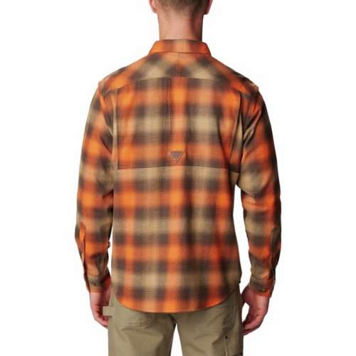 Men's Columbia Roughtail II Stretch Flannel Long Sleeve Button Up Shirt