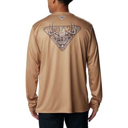 Men's Columbia PHG Terminal Shot Camo Triangle Long Sleeve T-Shirt