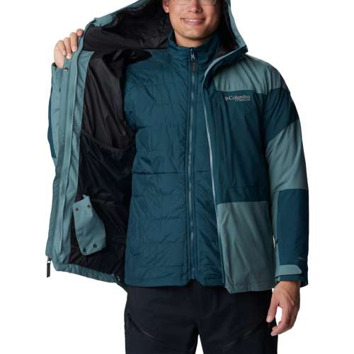 Men's Columbia Powder Canyon Interchange II Hooded 3-in-1 Jacket