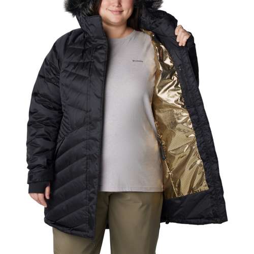 Women's Columbia Plus Size Lay D III Hooded Mid Parka