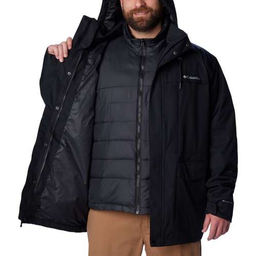 Men's Columbia Stuart Island Interchange polar Hooded 3-in-1 Jacket