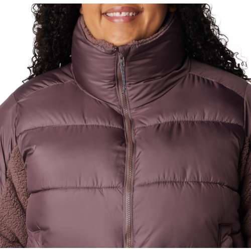 Women's Columbia Leadbetter Point Sherpa Hybrid Short Puffer Jacket