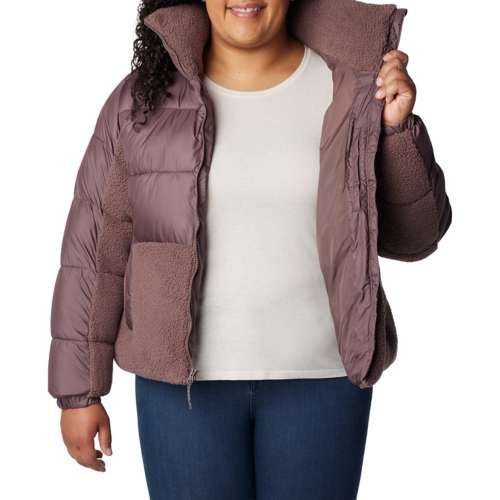 Women's Columbia Leadbetter Point Sherpa Hybrid Short Puffer Jacket