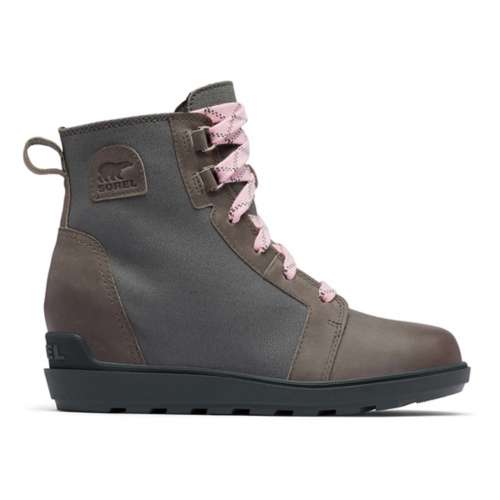 Sorel leather wedge on sale boots