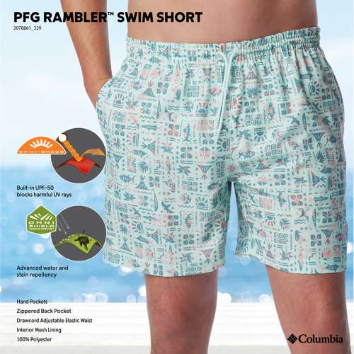 Men's Columbia PFG Rambler Water Hybrid Crossbody Shorts