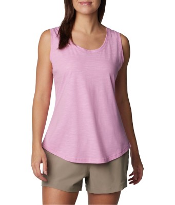 Columbia Women XL Cades Cape Tank Top Gray Omni-Wick - View #7