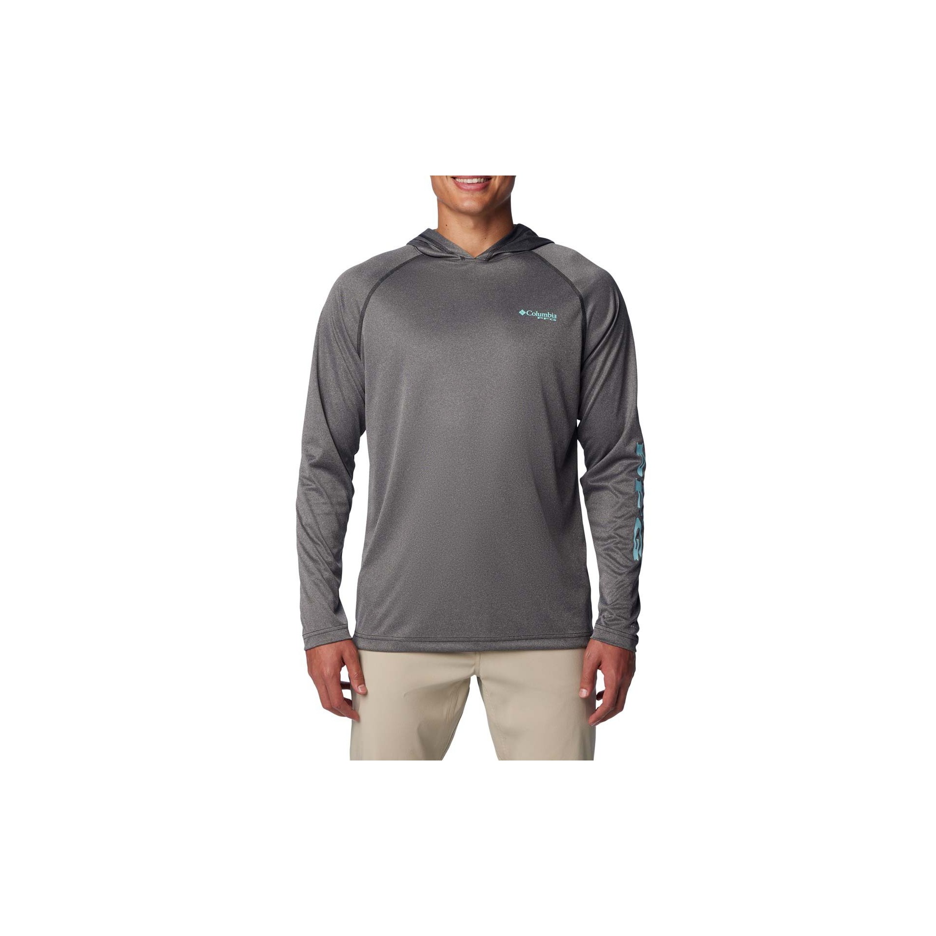 Men's Columbia PFG Terminal Tackle Fish Flag Long Sleeve T-Shirt