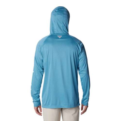 Men's Columbia PFG Terminal Tackle Heather Long Sleeve Hooded T