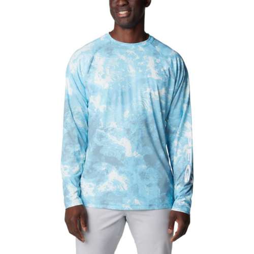 Men's Columbia PFG Terminal Deflector Printed Long Sleeve T-Shirt