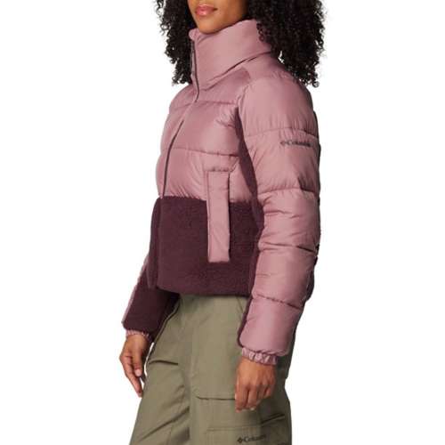 womens betty basics clothing skirts Biname fmed Sneakers Sale Online Women s Columbia Leadbetter Point II Sherpa Hybrid Short Puffer Jacket