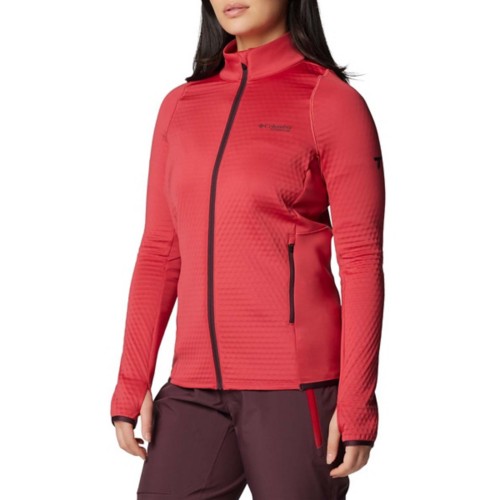 Columbia Women s Crystal Leaf Omni Heat Full Zip Small Daredevil