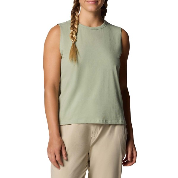 Women's Columbia Sun Trek II Crew Neck Hiking Tank Top Large Safari
