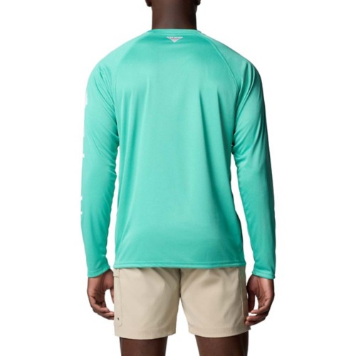 Men's Columbia PFG Terminal Tackle Heather Long Sleeve T-Shirt