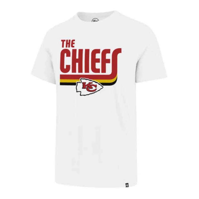 Official Kansas City Chiefs 47 Logo Super Rival T-Shirt White