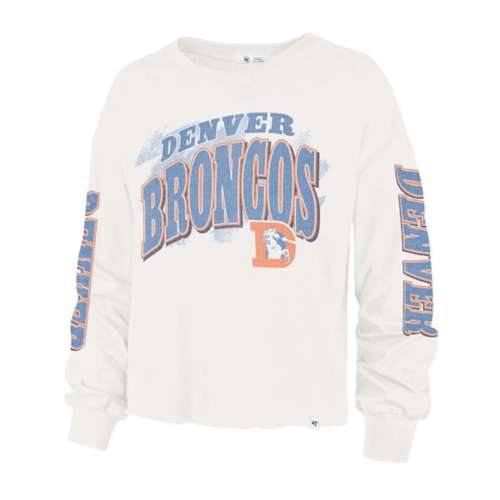 Denver Broncos Gameday Couture Women's Yard Line Pullover Sweatshirt - White