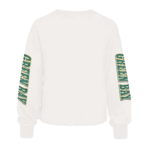 Women's '47 White Green Bay Packers Statement Long Sleeve T-Shirt