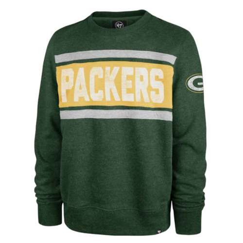 Green Bay Packers '47 Brand Green Bypass Tribeca Crewneck Sweatshirt