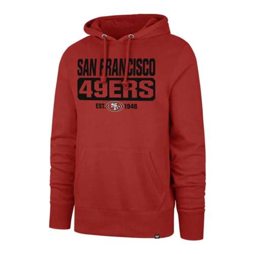 47 BRAND San Francisco 49ers '47 Gridiron Lace-Up Mens Hoodie