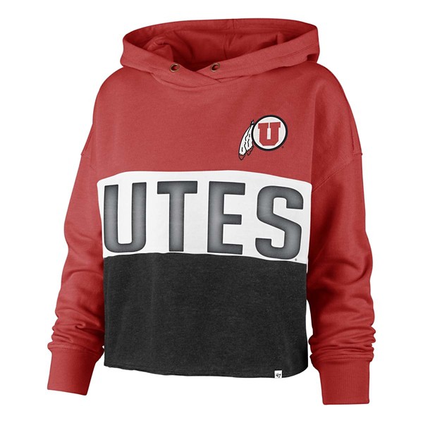 47 Brand Women's Utah Utes Lizzy Cropped Hoodie product image