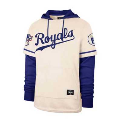 Men's '47 Cream Chicago Cubs Trifecta Shortstop Pullover Hoodie