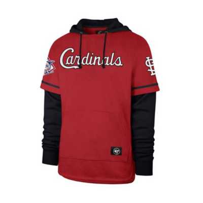 47 Brand Red St. Louis Cardinals Trifecta Shortstop Pullover Hoodie for Men