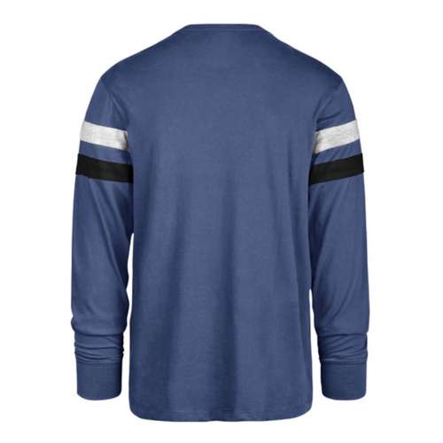 47 Brand Atlanta Braves Men's Cross Stripe Long Sleeve T-Shirt
