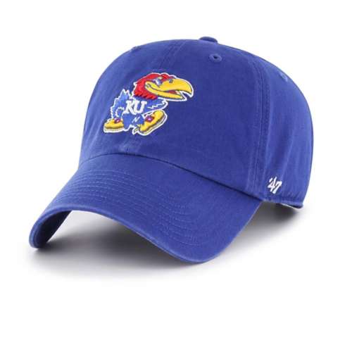 47 Brand Kansas Jayhawks Clean Up Jayhawk Adjustable Hat