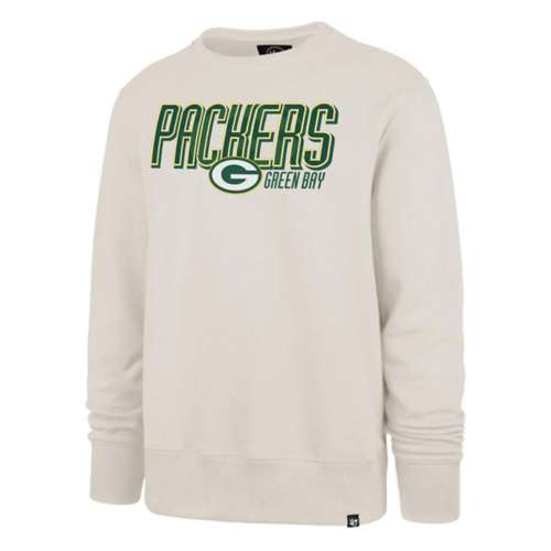 Pro Standard Green Bay Packers Crest Emblem Rib Flc Crewneck (Heather Gray/Black) S